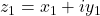 z_1=x_1+iy_1